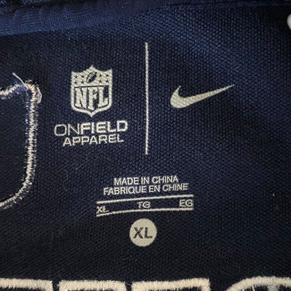 Nike NFL Dallas Cowboys Embroidered Zip-Up Sport Jacket Blue Women's XL Football - Picture 10 of 14
